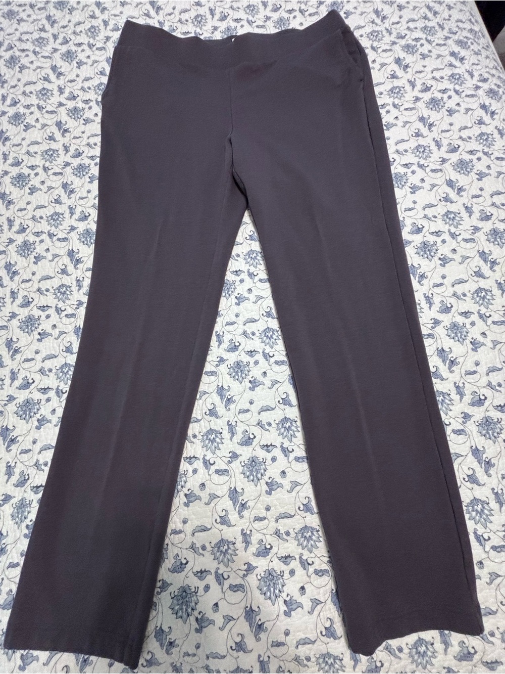 J.Jill Pure Jill Affinity French Terry Size L Dusty Purple Pullon pants slim leg